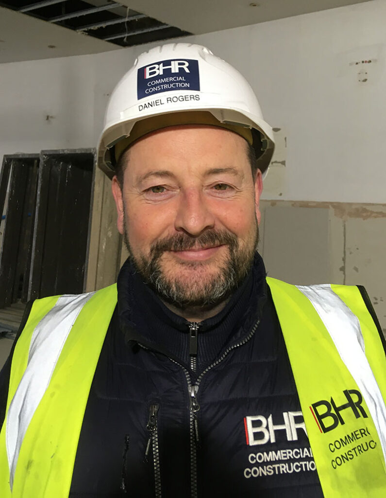 Dan Rogers in hard hat and hi-vis