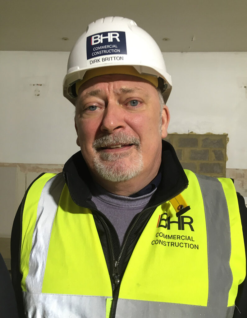 Photo of Dirk Britton in hard hat and hi-vis