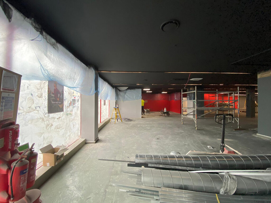 Addlestone Snap Fitness 24/7 interior with work underway3