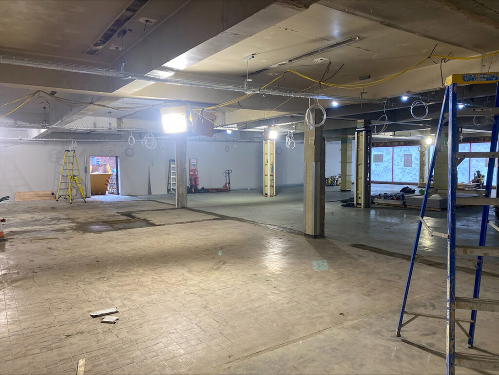 Addlestone Snap Fitness 24/7 interior view towards the front of the unit