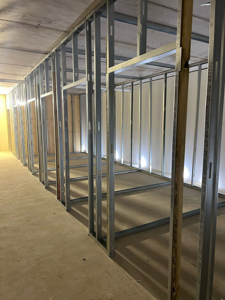 Changing rooms in embryo as we build the framework for the walls