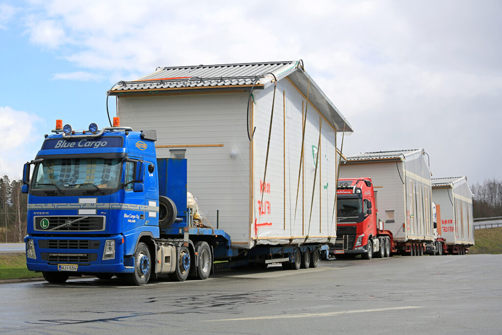 Transporting modular units is a complex logistical undertaking