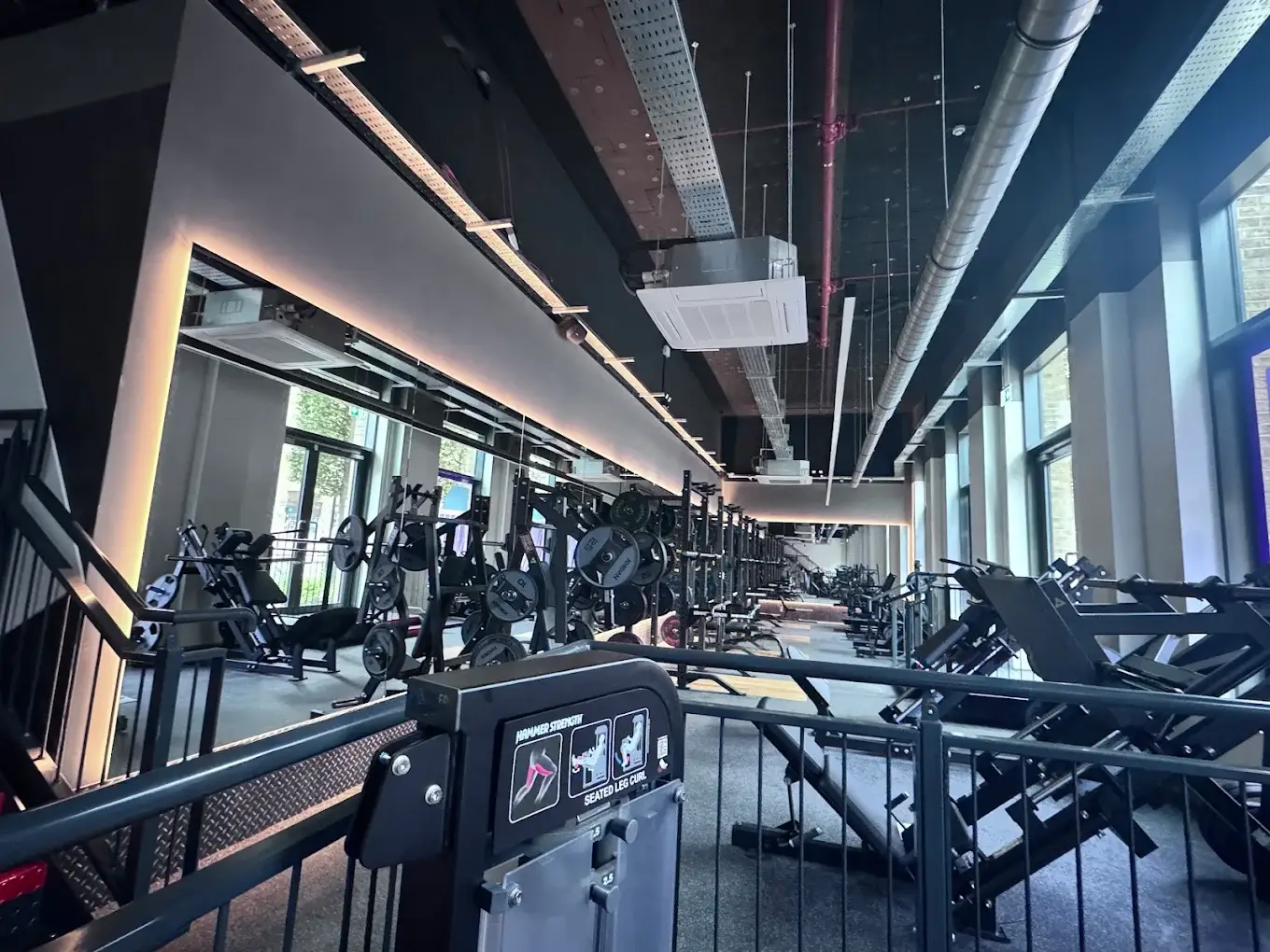 Strength training floor at Anytime Fitness Woodberry Down